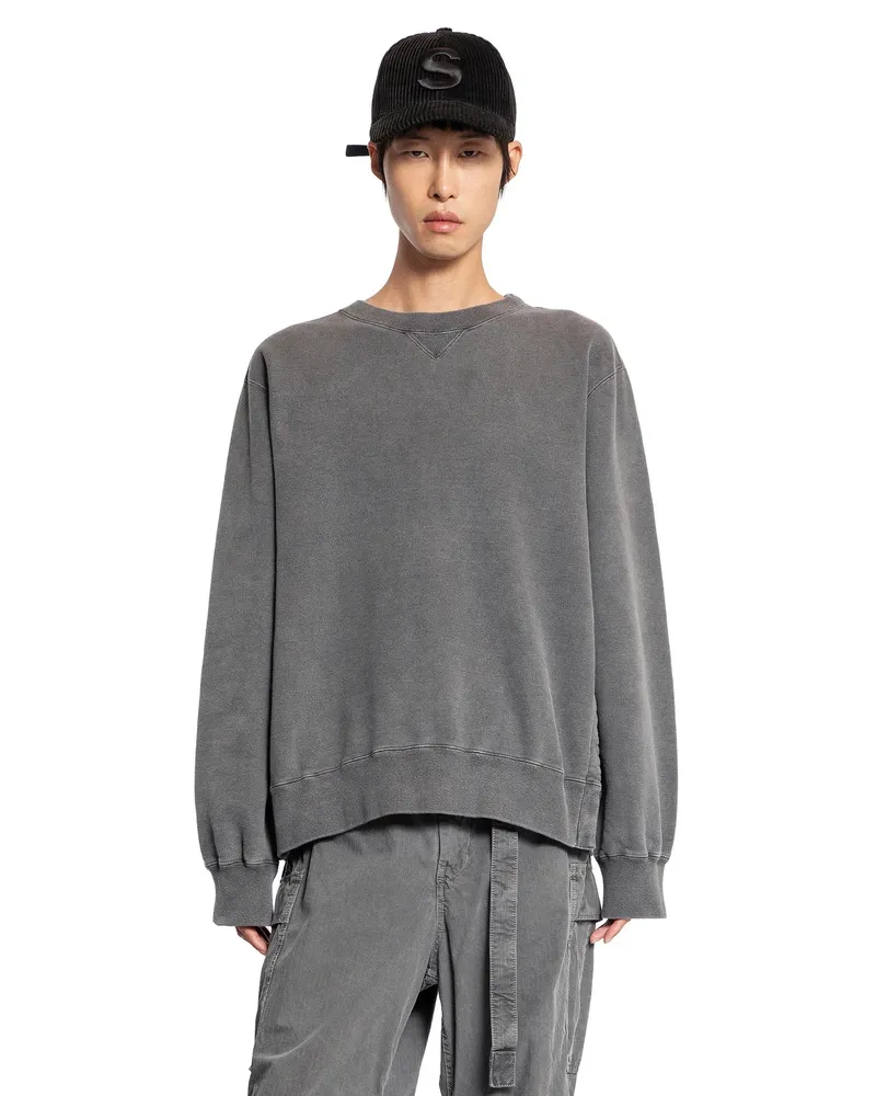 Sacai MAN GREY SWEATSHIRTS Grey