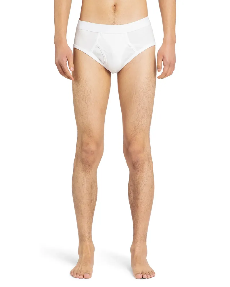 Comme des Garçons Lightweight Cotton Jersey Briefs White
