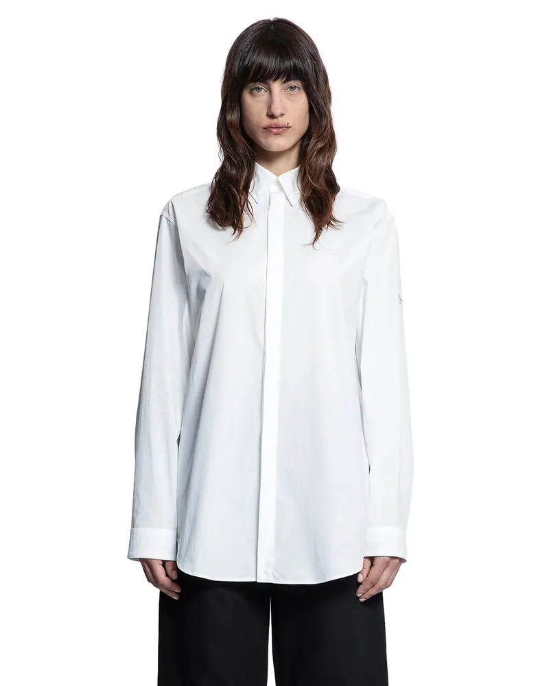 Moncler Willow Smith Collaboration Cotton Poplin Shirt White