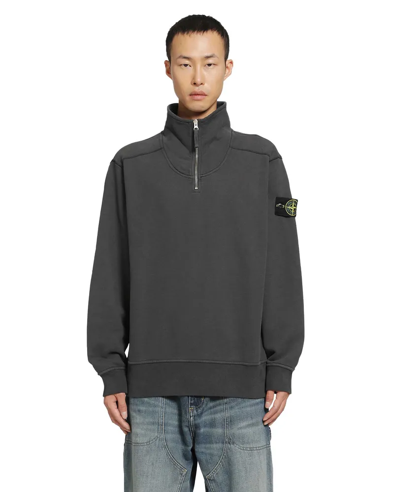 Stone Island 6100021 Half-Zip Sweatshirt Grey