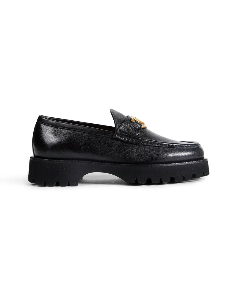 Valentino Garavani VLogo Signature Loafer in Buffalo Leather Black