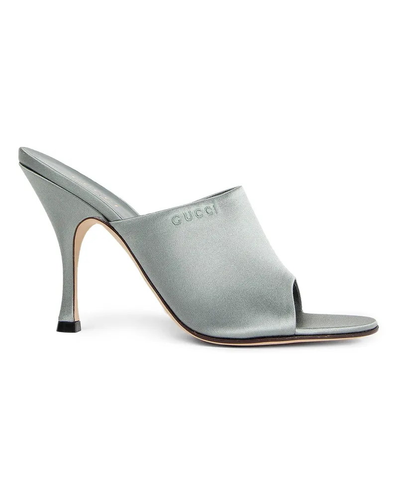 Gucci Satin Mules Blue