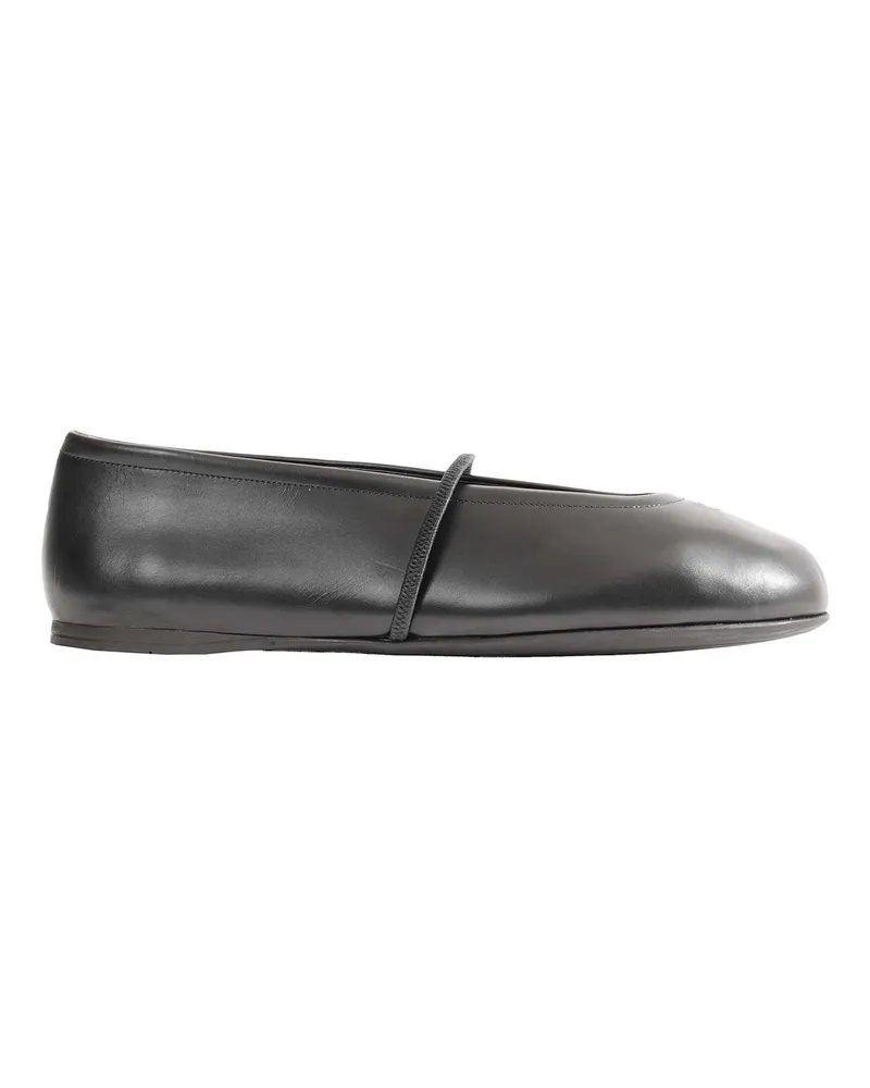 Miu Miu Leather Ballerinas Black