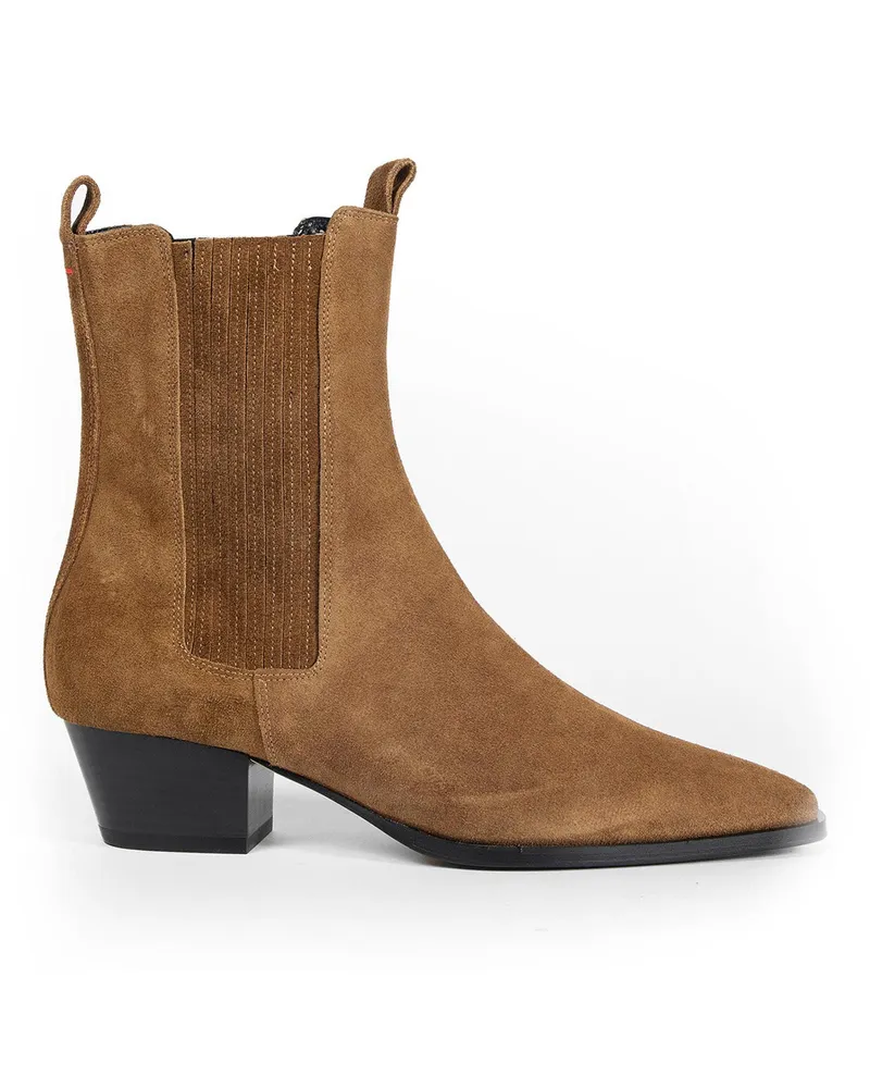aeyde Agata Ankle Boots in Suede Brown