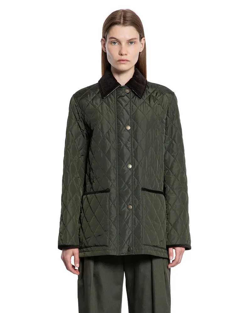 Burberry Quilted Nylon Jacket Green