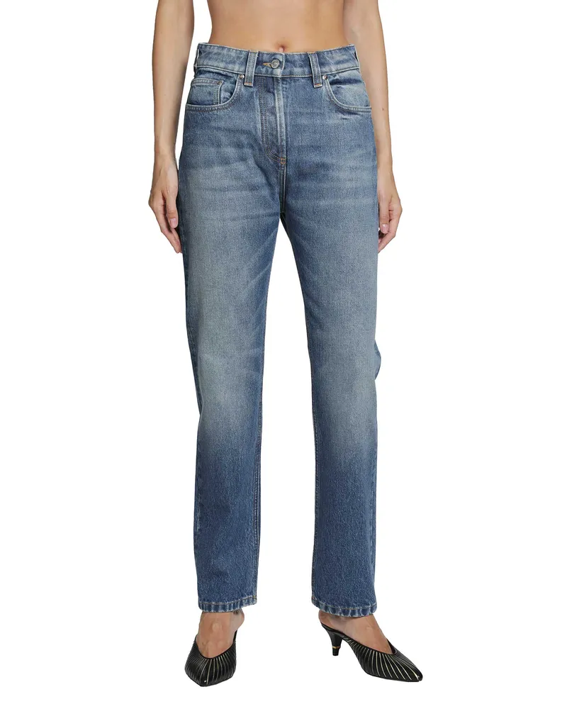 Versace Straight 5 Pocket Jeans Blue