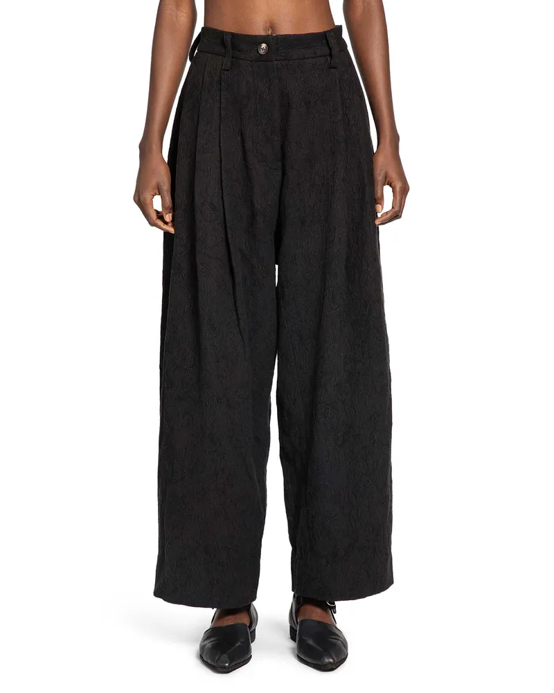 Ziggy Chen Pleated Trousers Brown