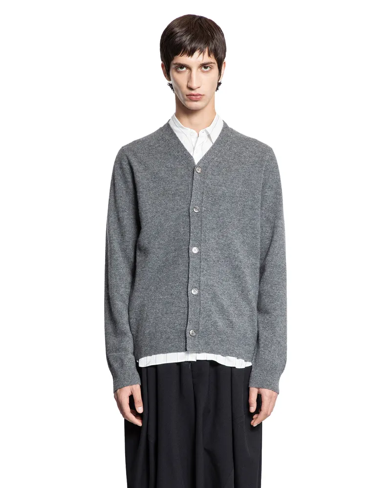 Comme des Garçons Lambswool Cardigan Grey