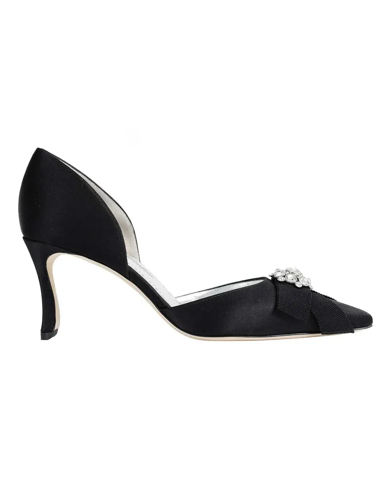 Manolo Blahnik Apidosa 70 Jewel Embellished Pumps Black