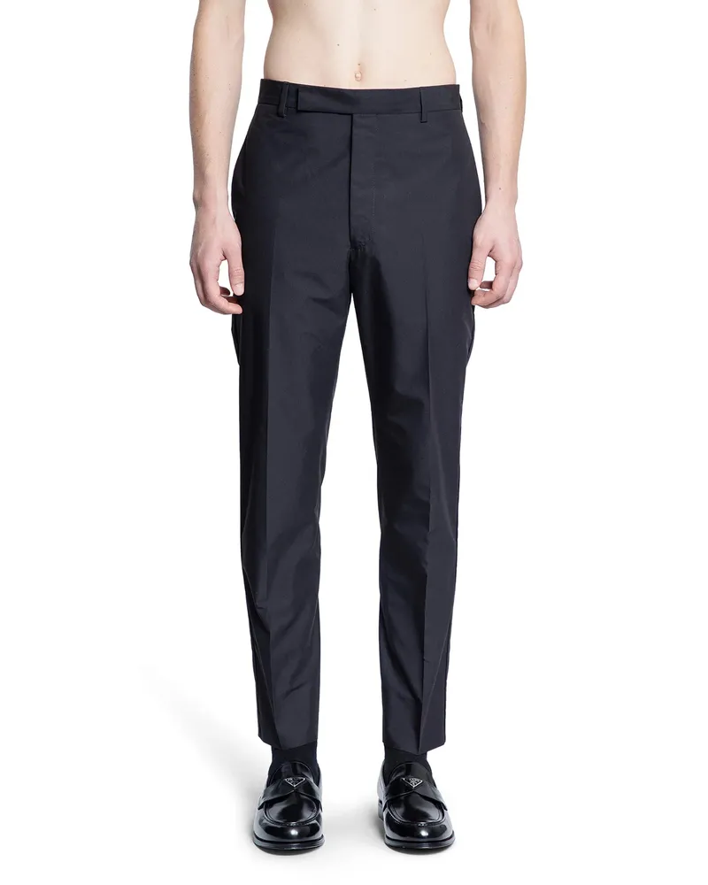 Prada Technical Cotton Trousers Black