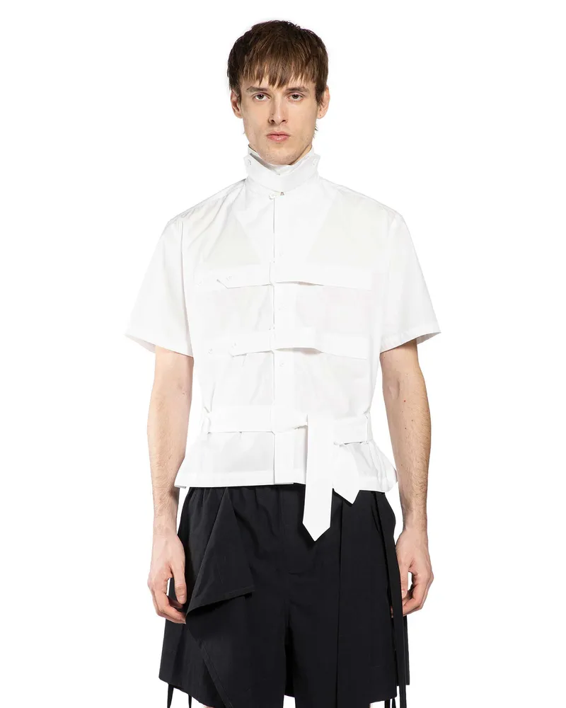 Craig Green Short Sleeve Belt Shirt White