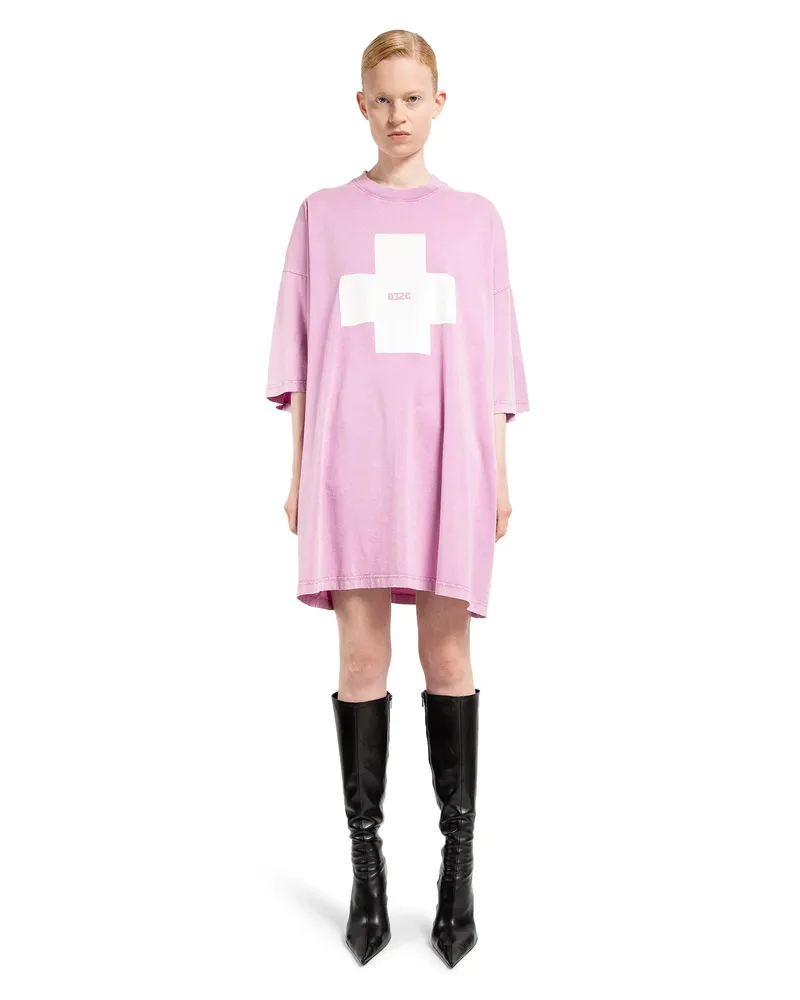 032c Point zero oversized t-shirt Pink