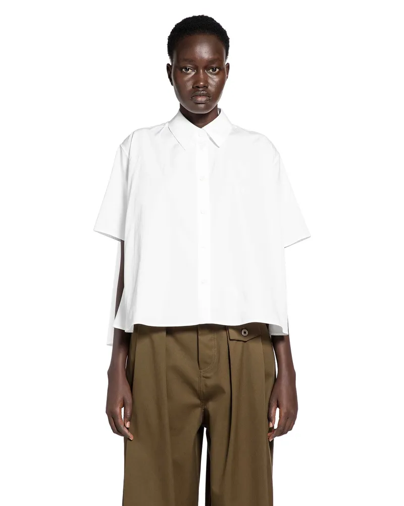 Loewe Short Sleeve Trapeze Shirt White