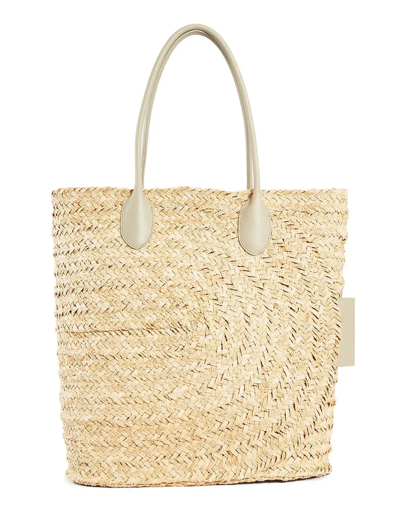 Burberry Raffia Tote Bag Beige