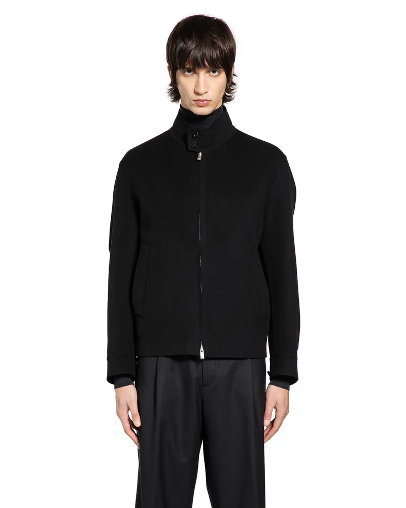 LARDINI Aaberit Double Wool Jacket Black