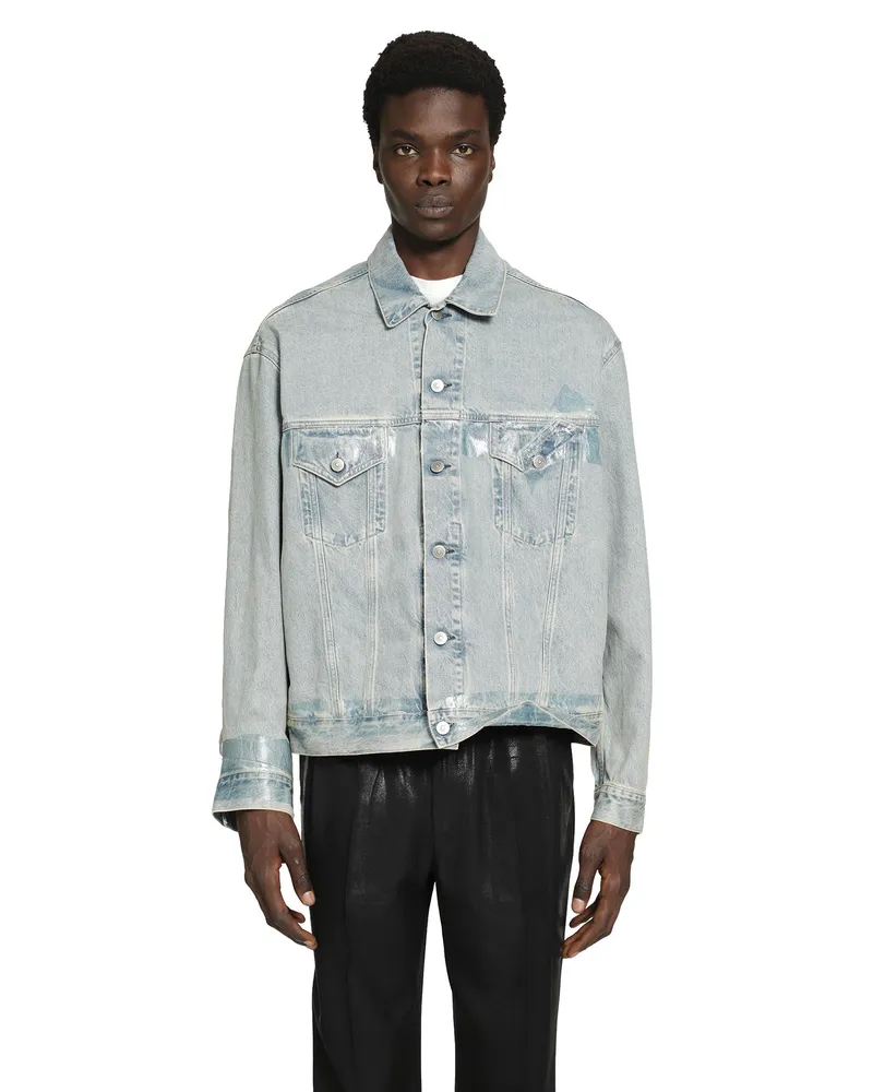 Maison Margiela Taped Denim Jacket Blue