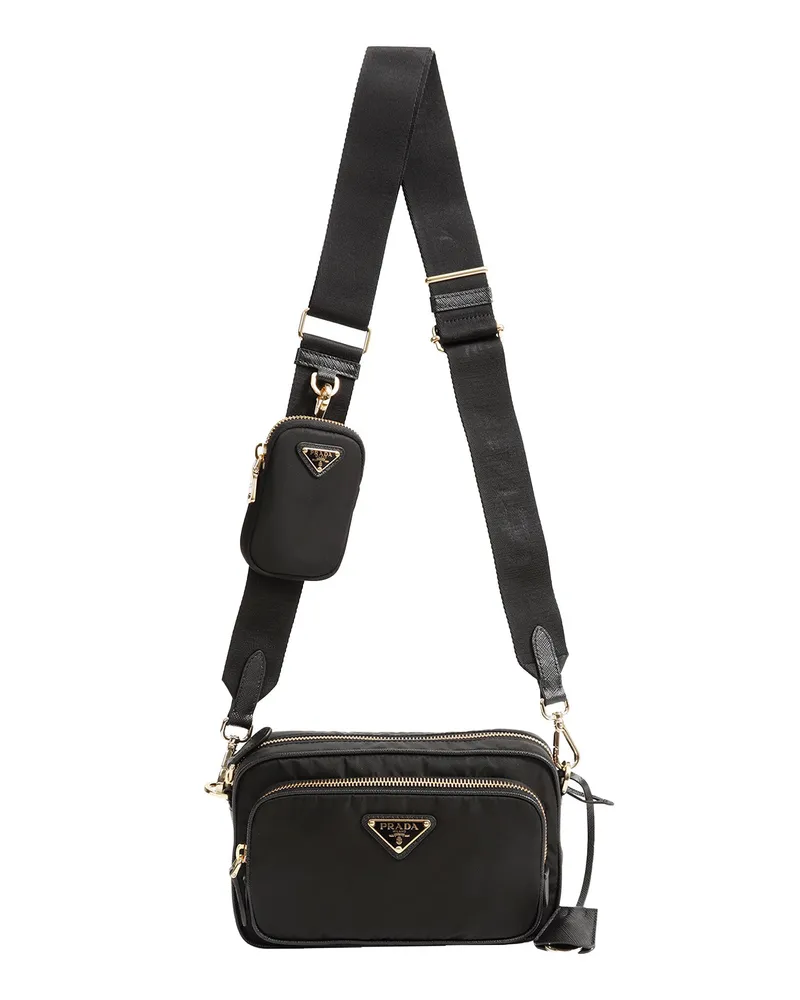 Prada Re-Nylon Mini Shoulder Bag Black