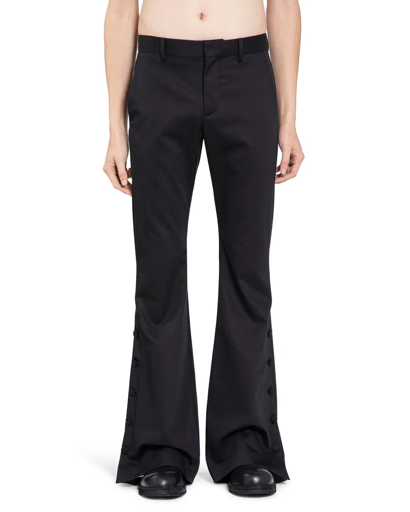 Ann Demeulemeester Vald Slim Fit Bootcut Trousers Black