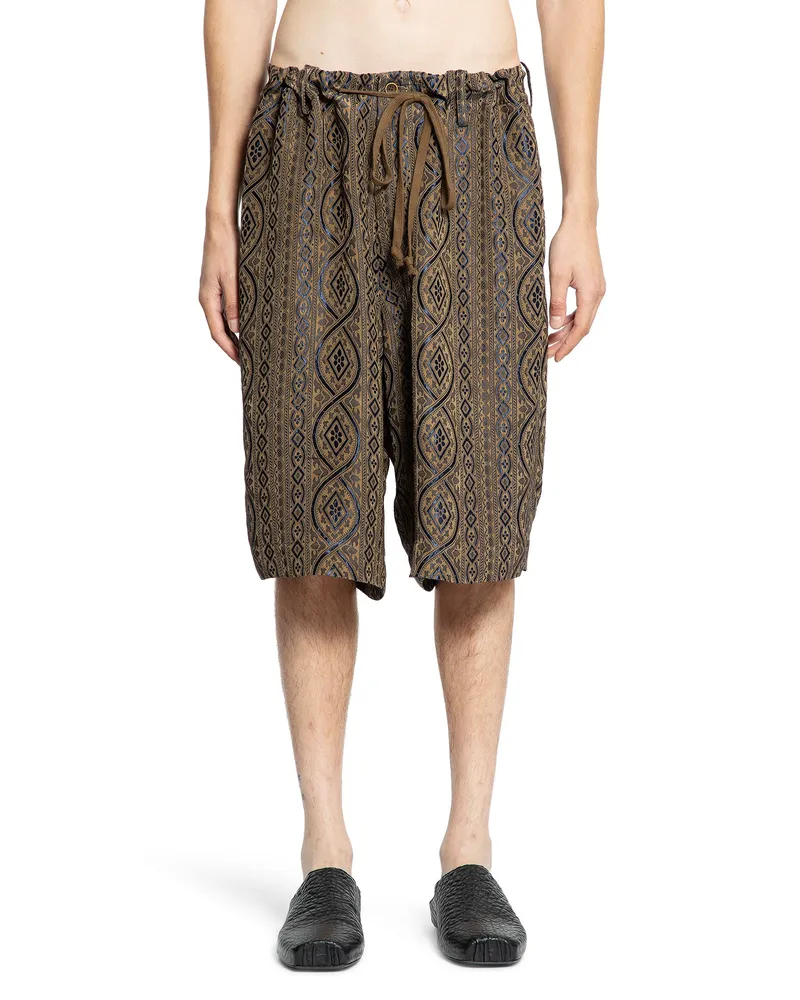 Uma Wang Pallor Printed Bermudas Multicolor