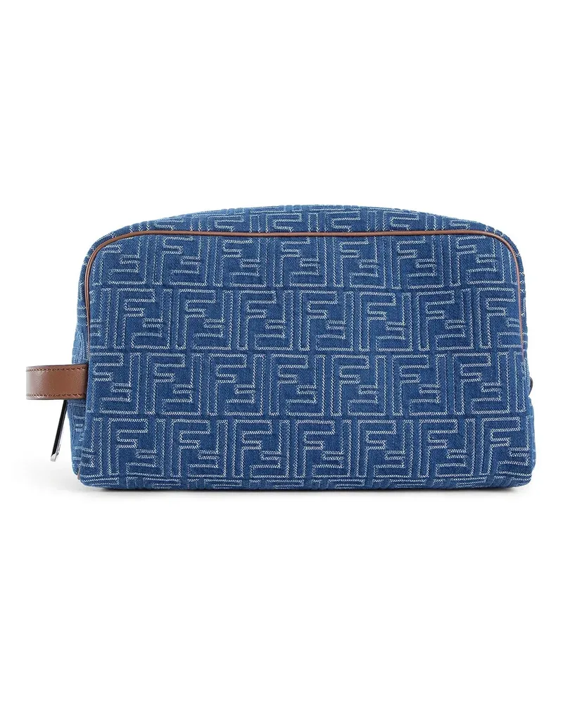 Fendi FF Toiletry Case Medium Blue