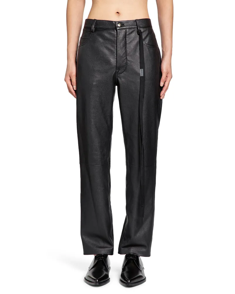 Ann Demeulemeester Govaart 5 Pockets Slim Fit Trousers Black