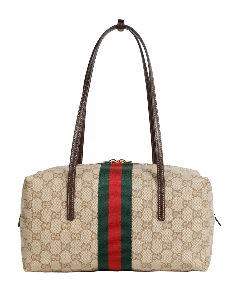 Gucci Melrose Medium Boston Bag Beige