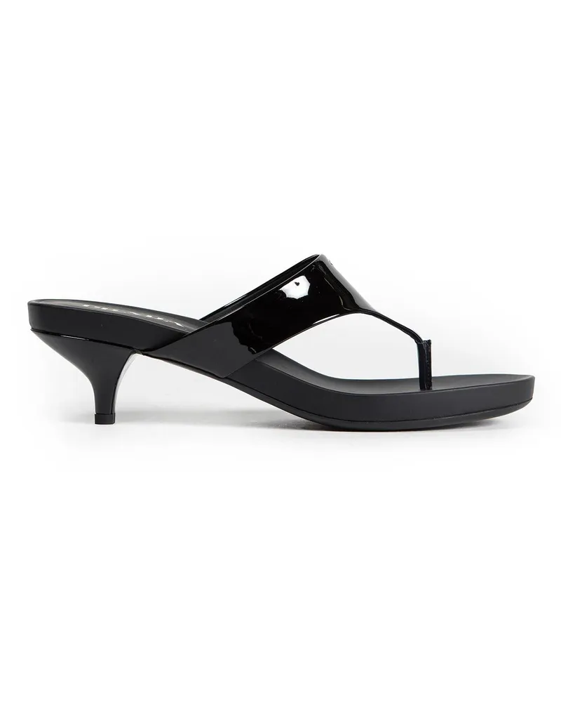 Prada Patent Leather Thong Sandals Black