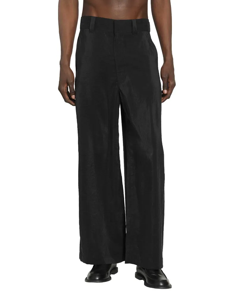 Christophe Lemaire Straight Tailored Pants Black