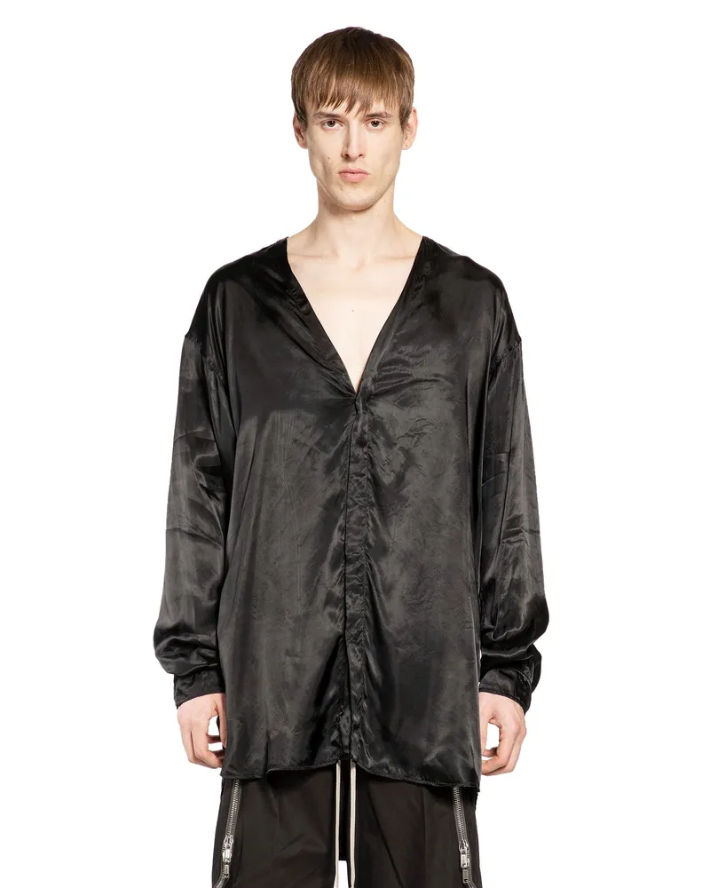 Rick Owens Temple Concordian Shirt Black