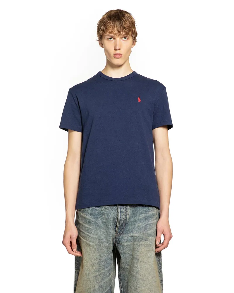 Ralph Lauren Cotton Jersey Logo T-Shirt Blue