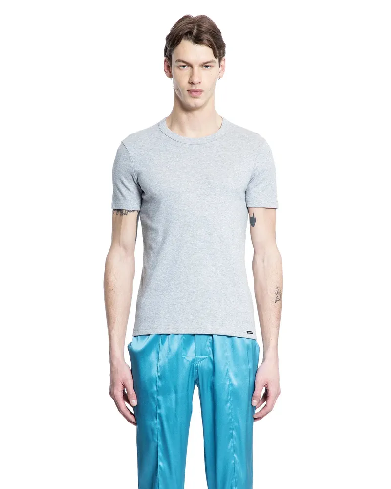 Tom Ford Cotton Jersey T-Shirt Grey