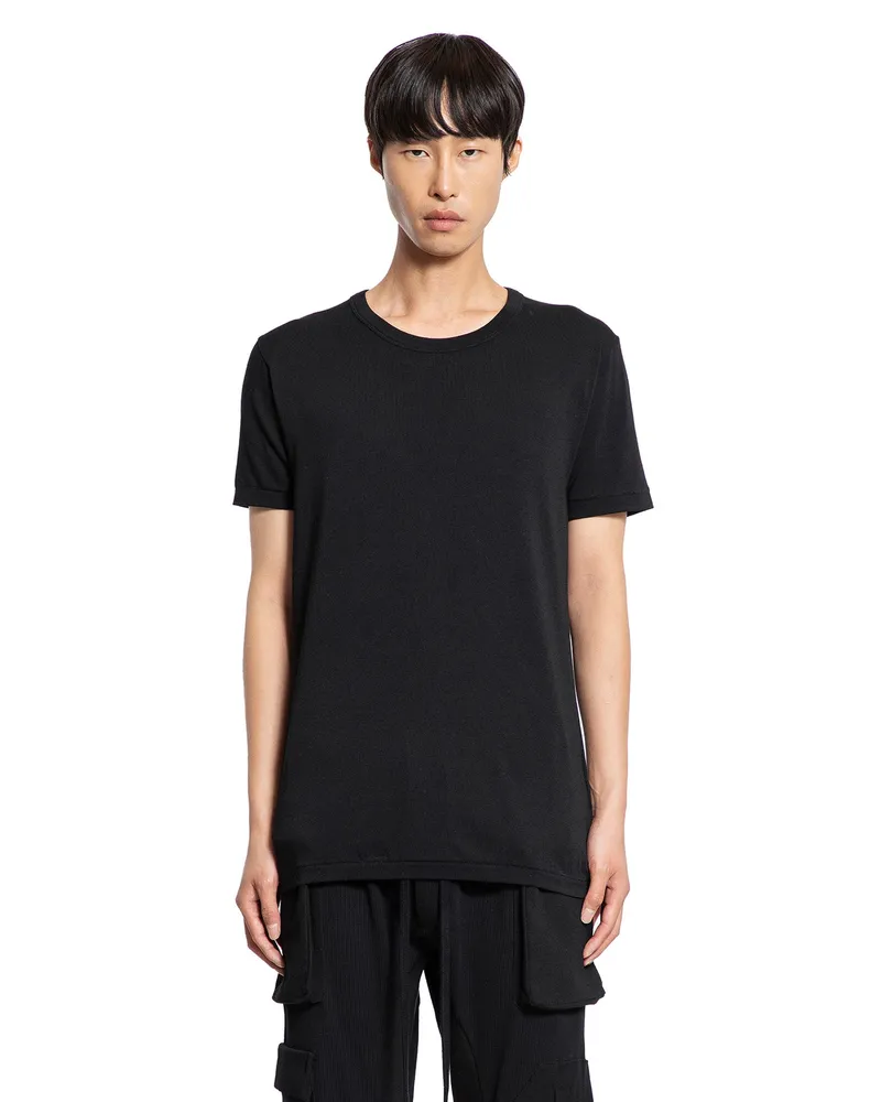 THOM KROM Stretch Cotton Modal T-Shirt Black