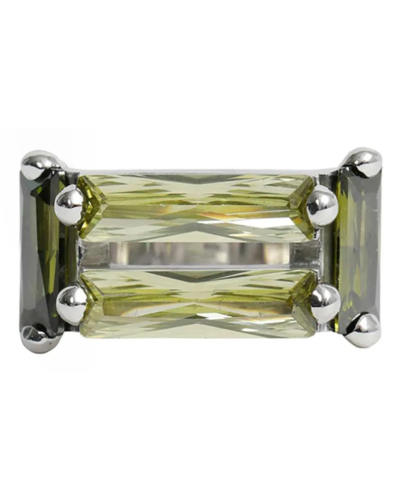 Alan Crocetti Crystallised Armour Ring Green