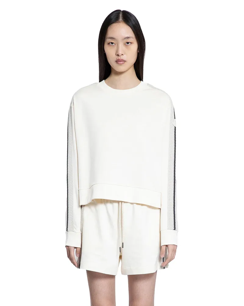 Moncler Cotton jersey sweatshirt Off-white