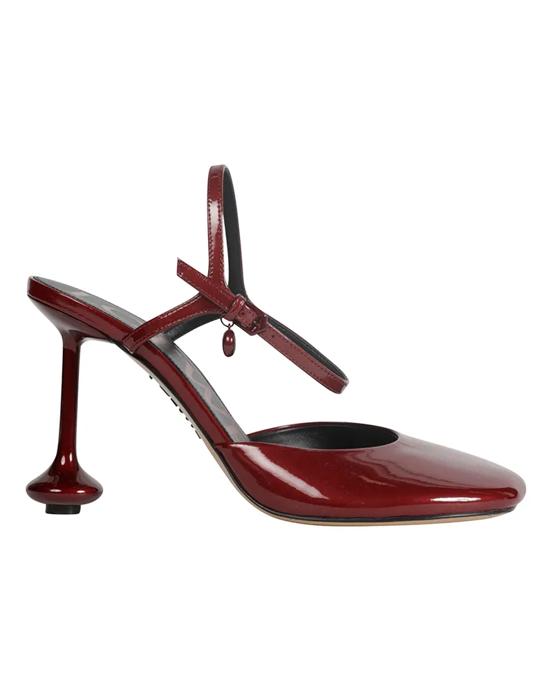 Loewe Toy Ankle Strap Pumps Red