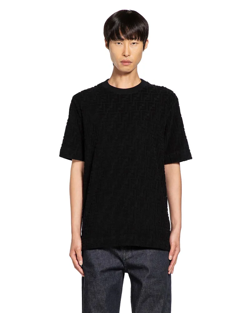 Fendi Towelling FF T-Shirt Black