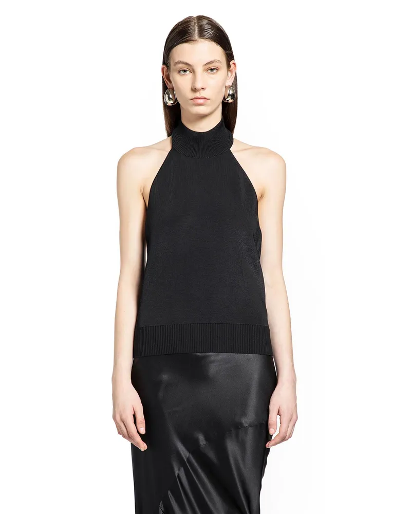 Givenchy Halterneck top in Wool Viscose Black