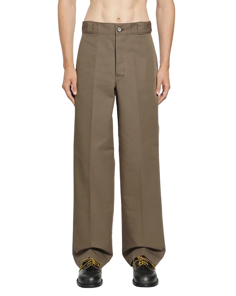 Prada Technical Canvas Pants Brown