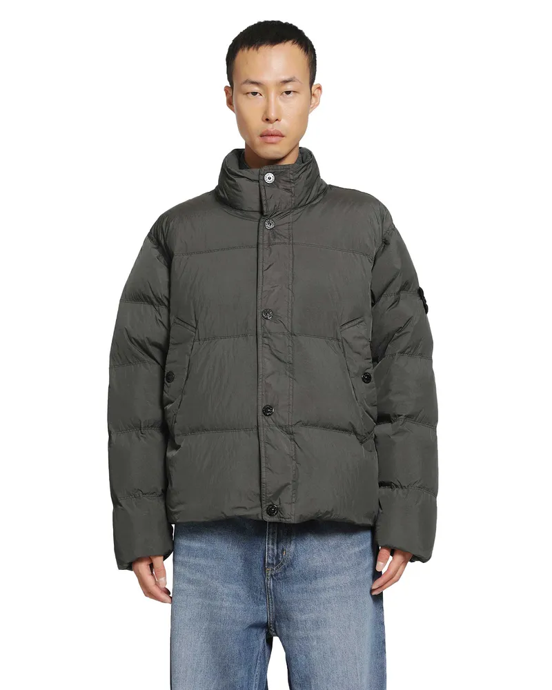 Stone Island 4100109 Crinkle Reps NY Down Jacket Grey