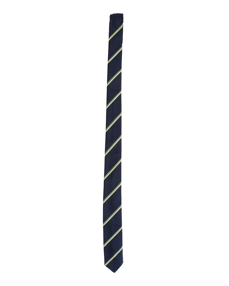 Thom Browne Stripe Mogador Classic Tie Blue