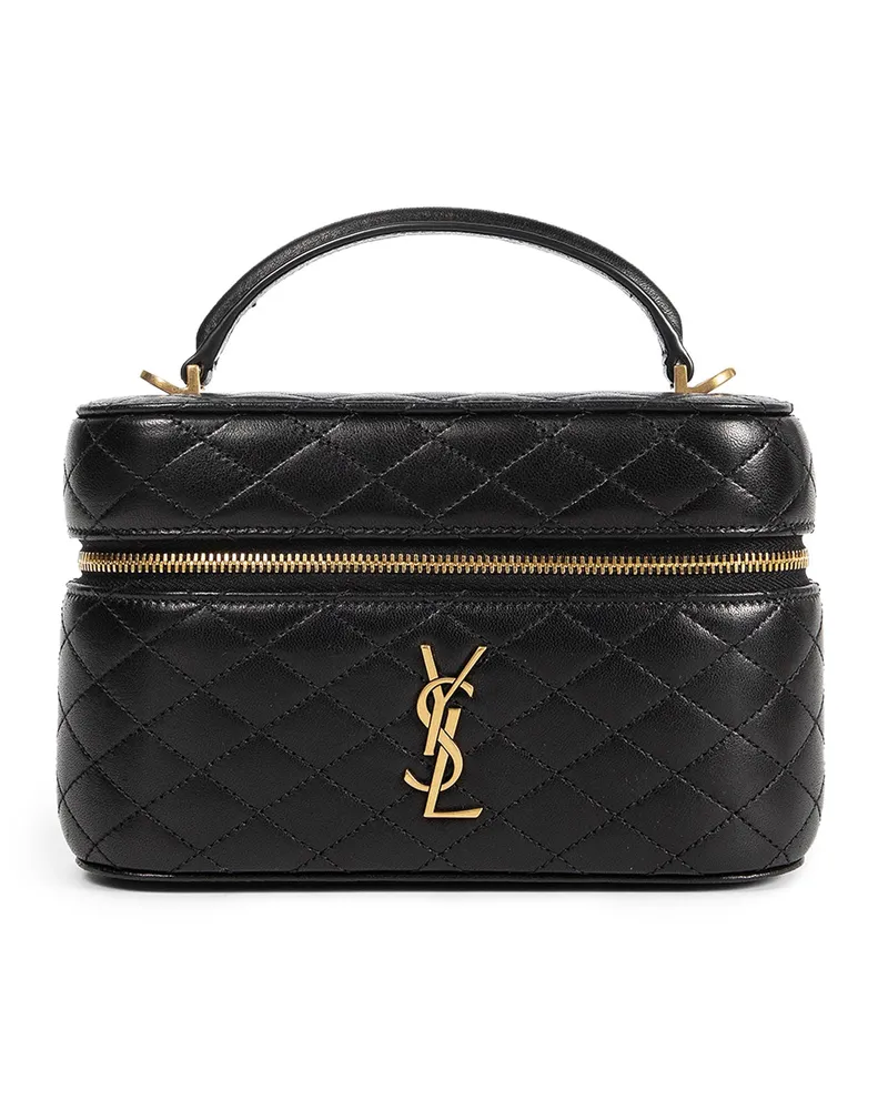 Saint Laurent Gaby Vanity Bag in Leather Black