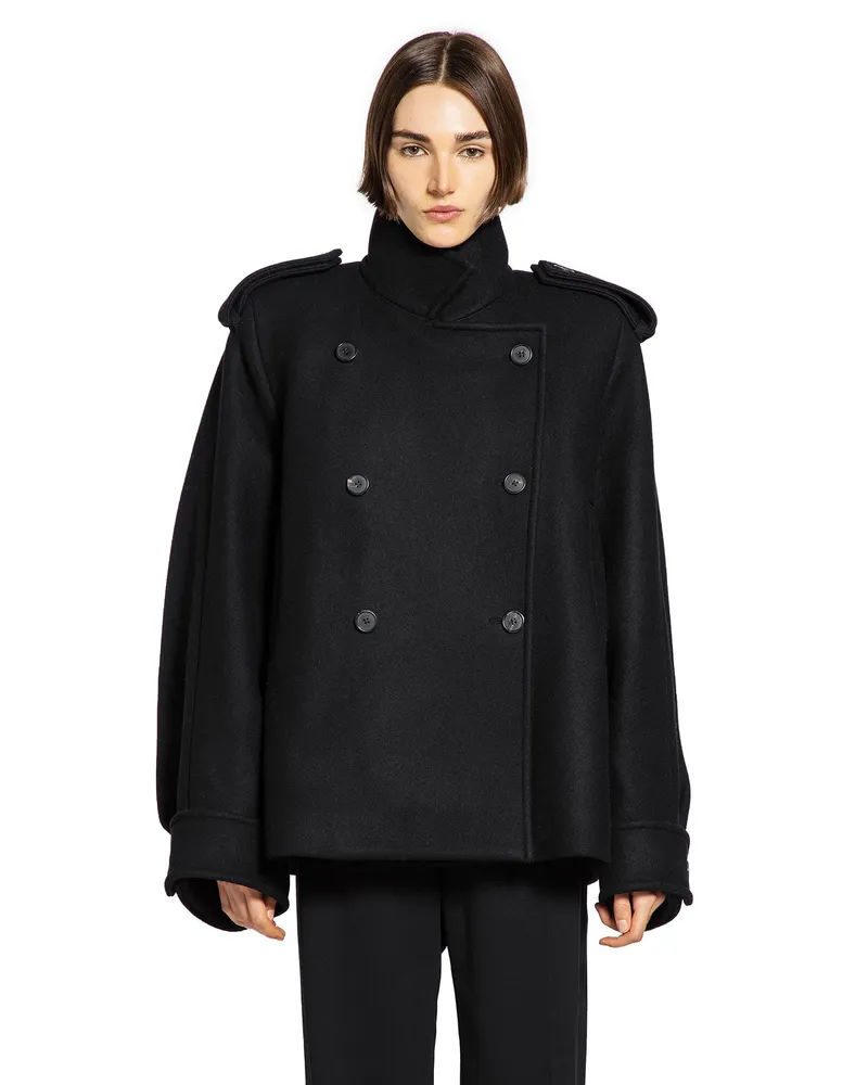 KHAITE WOMAN BLACK JACKETS Black