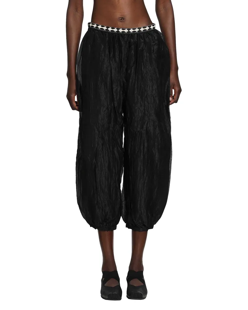 Renli Su Gathered Balloon Trousers Black