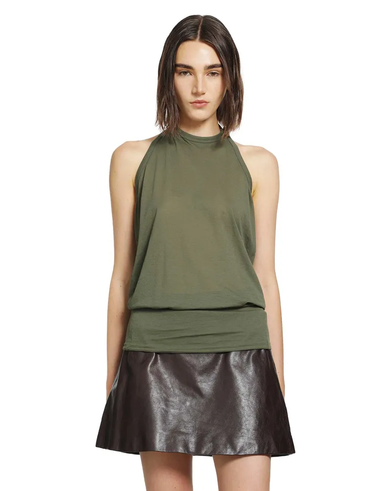 Balenciaga Draped Top Green