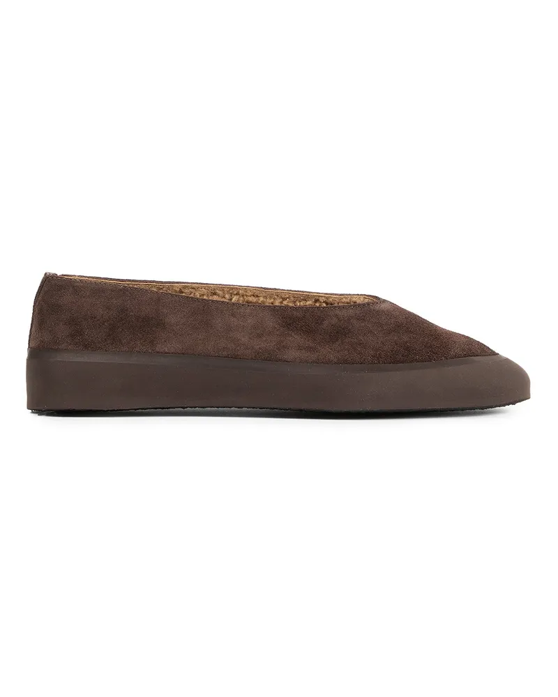 Le Monde Béryl Apres Ski Loafers in Shearling Brown