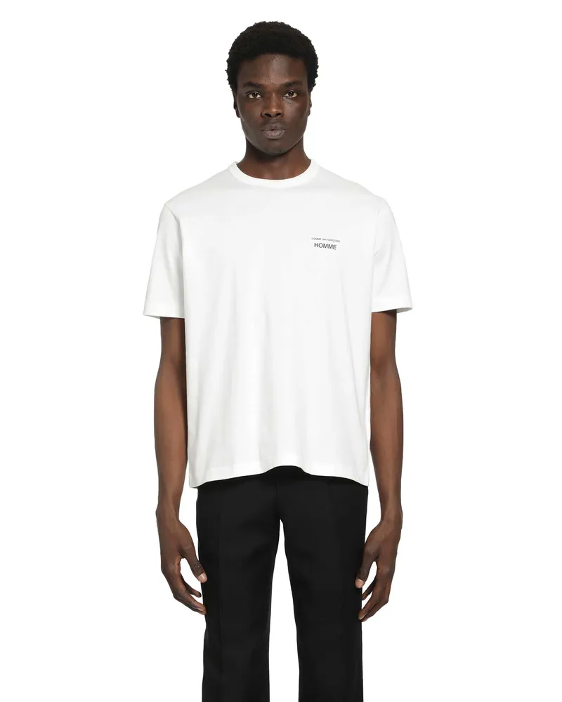 Comme des Garçons Logo Cotton T-Shirt White