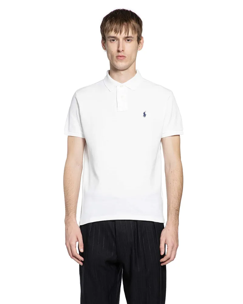 Ralph Lauren Mesh Polo Shirt White