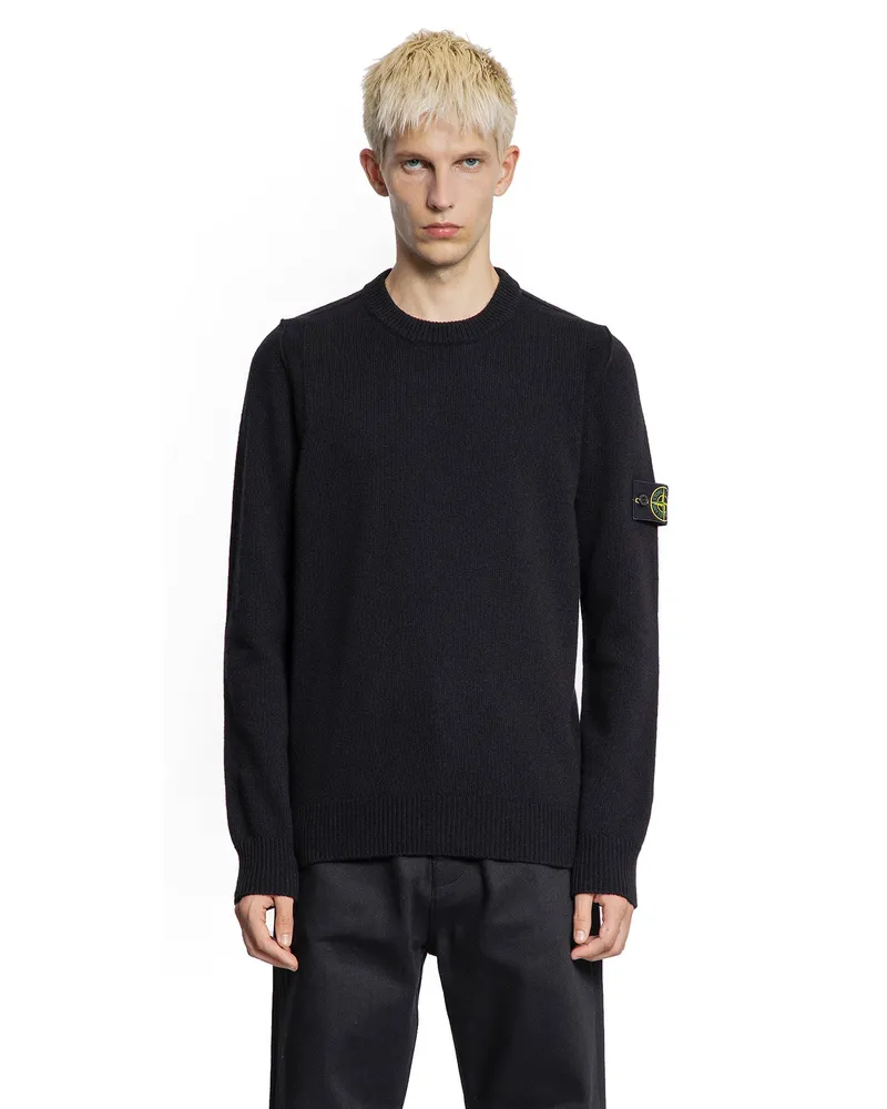 Stone Island 5100072 Lambswool Sweater Black