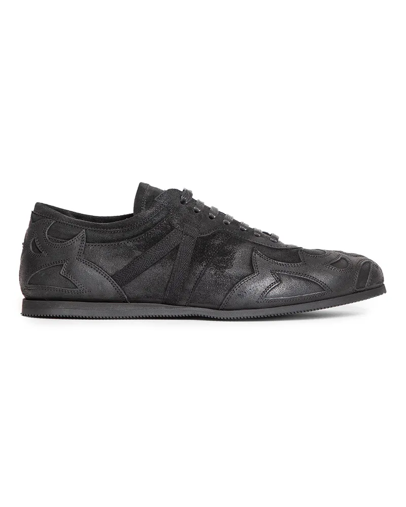 Ann Demeulemeester Milton Low-Top Boxing Sneakers Black