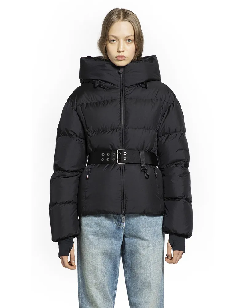 Moncler Nisene Hooded Short Down Jacket Black